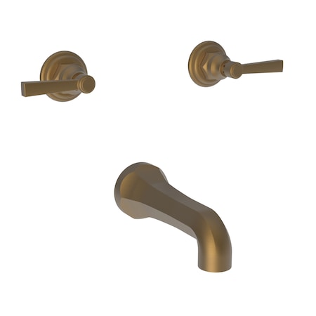 Newport Brass Tub Faucet, Satin Bronze (PVD), Wall 3-915-10